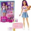 MATTEL Barbie Skipper Opatrovateľka Babysitter + bábätko + detská postieľka HJY34