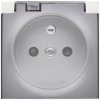 Kryt zásuvky viečko transp. IP44 strieb. mat.metal. SIMON54 (simon)
