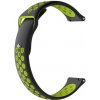 BStrap Silicone Sport remienok na Garmin Vivoactive 5, black/Green