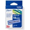 páska BROTHER TZ541 čierne písmo, modrá páska Tape (18mm) (TZE541)
