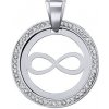 Silvego Prívesok Infinity Russell v krúžku z chirurgickej ocele s Brilliance Zirconia KMM60091