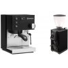 Rancilio Silvia E, black + Stone Espresso Pebble, black