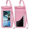 AppleMix Apple iPhone Case + šnúrka - Vodotesné - Plast / guma - Svetloružové