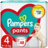 Pampers Active Baby plienkové nohavičky veľkosť 4, 48 plienok, 9kg-15kg