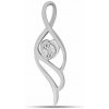 Nefertitis Prívesok strieborný s brúseným diamantom Ag 925 027160 DIA NF55921 - 3,1 cm, 1,4 g
