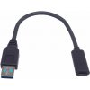 PremiumCord kur31-17 USB 3.0 A/samec - USB-C/samica, USB 3.2 GEN2, 3A, 20cm