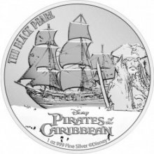 New Zealand Mint strieborná minca Piráti z Karibiku Čierna Perla 2021 1 Oz