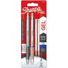 Gelové pero Sharpie S-GEL METAL - klikací, 0.7 modré 2ks + náplň