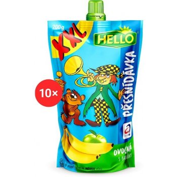 Hello XXL ovocná kapsička s banánmi 10 x 200 g