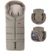 PETITE&MARS Set zimný fusak Arctic 4v1 + rukavice na kočík Furry Mocha Mousse