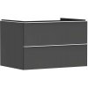 Hansgrohe Xelu Q Umývadlová skrinka, 50x78x55 cm, 2 zásuvky, matná sivá/matná biela 54075700-HG