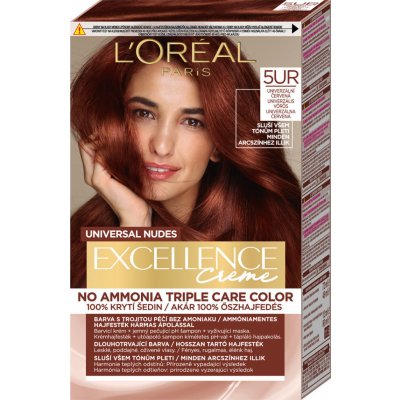 L'Oréal Paris Excellence farba na vlasy Nudes Copper 5UR Univerzálna červená