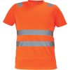 ČERVA Tričko TERUEL HV reflexní, krátký rukáv 0304013890007 Oranžová 4XL
