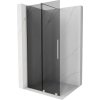 Mexen Velar sprchová stena rozťahovacia Walk-in 80 x 200 cm, grafit 8 mm, nerezový kartáč - 871-080-000-43-97