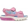 Dievčenské sandále Geox, J SANDAL CIBERDRON A Ružová,Svetlomodrá,Biela 31