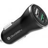 Adaptér do auta GoGEN CHQ 27, 2x USB, 2,4A s funkciou rýchlonabíjania QC 3.0 čierna