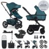 EASYWALKER SET Kočík 4v1 Harvey⁵ Premium Jade Green XXL AIR + CYBEX Aton B2 i-Size