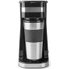 NEDIS NEDIS kávovar/ na jeden pohár/ dvojvrstvový cestovný pohár/ kapacita 0,42 l/ čierný