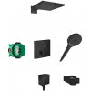 Hansgrohe Raindance E - Sprchový set 300 s termostatom pod omietku, čierna