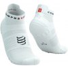 Ponožky COMPRESSPORT Pro Racing Socks v4.0 Run Low white/black 35-38