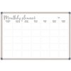MTP96AM Mesačná plánovacia tabuľa v hliníkovom ráme 90x60 Biela