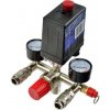 GEKO Tlakový spínač na kompresor 8 bar, 230V, 2 výstupy 1/4