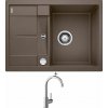 Blanco METRA 45 S Compact kávová + excentrické ovládanie + Blanco MIDA chróm 517742