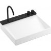 Hansgrohe Avalegra - Umývadlo 58x48 cm, s termostatickou batériou a spŕškou, 2 prúdy, bez prepadu, matná čierna 22472670