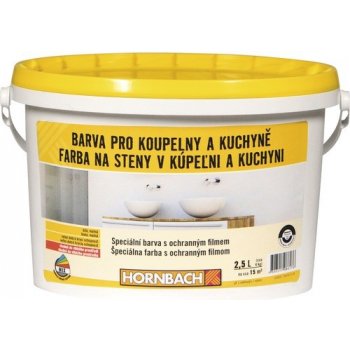Hornbach Biela farba na stenu do kúpeľní a kuchýň s ochranným filmom 2,5 l  od 8,3 € - Heureka.sk
