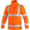 Reflexná pracovná mikina CXS PRESTON, pánske Veľkosť: XL, Farebnosť: Oranžová reflexná