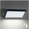 Brilagi Brilagi - LED Vonkajšie nástenné svietidlo so senzorom TRIANGLE LED/20W/230V čierna BG1020 + záruka 3 roky zadarmo