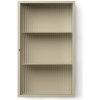 Ferm Living Nástenná skrinka Haze Reeded, vlnité sklo – kašmírová