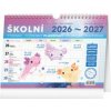 Školní plánovací kalendář s háčkem 2027, 30 x 21 cm