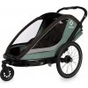 HAMAX Vozík vr. ramená + kočíkový set za bicykel Cocoon Green/black H400231