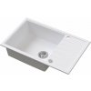 Ruvetti Axel granitový drez 78x50 cm biela 3001AXWH160XLW