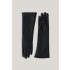 RUKAVICE GANT LONG LEATHER GLOVES BLACK