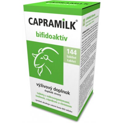 Capramilk Bifidoaktív BIO tablety z kozieho mlieka 144 ks