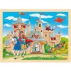 GOKI Drevené puzzle Rytiersky hrad 96 dielikov