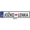 Svadobné ŠPZ 12 - Papierová lepenka