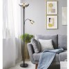 Stojaca lampa Globo 58903 BLADE E27 60 W čierna/matná/sklo