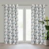 EUROFIRANY ZÁVES NA KRÚŽKOCH AMELA 150X250 CM LISTY