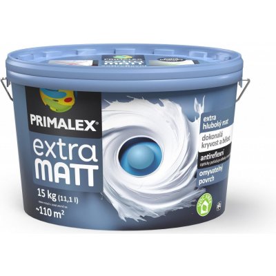 Primalex Extra MATT snehobielá extra matná interiérová farba Balenie: 7,5 kg
