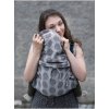 Kinder Hop Rastúce ergonomické nosítko Multi Soft Dots Light Grey 100% bavlna, žakár