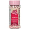 Cukrové dekorácie bielo-ružové perly 60g - FunCakes