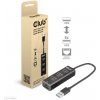 Club3D Rozbočovač, USB-A 3.2 Gen1 na 3x USB 3.1, Gigabit Ethernet