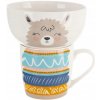 Orion Porcelánový s miskou Lama 350 ml