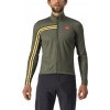 Castelli Unlimited Thermal Jersey, Military green Veľkosť: M Pánsky zateplený dres s dlhým rukávom