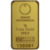 Münze Österreich 1g - Investičná zlatá těhlička