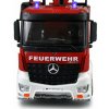 S-Idee Mercedes-Benz Arocs HASIČI s rebríkom a striekačkou proporcionálne,LED zvuky,RTR 1:14