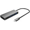 PREMIUMCORD Adaptér USB 3.1 Type-C male na HDMI female + 3x USB 3.0, aluminum